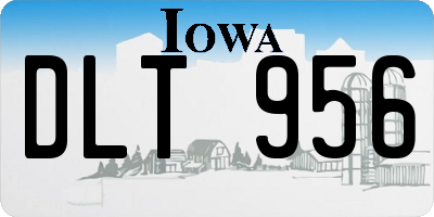 IA license plate DLT956