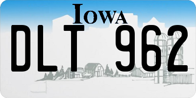 IA license plate DLT962