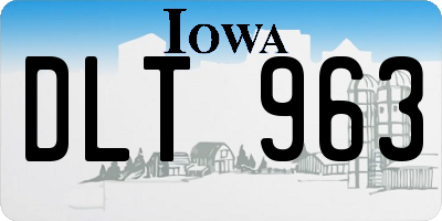 IA license plate DLT963