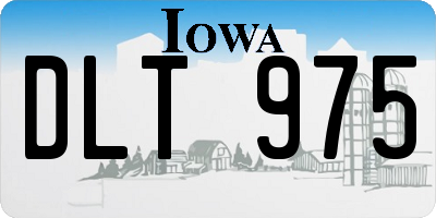 IA license plate DLT975