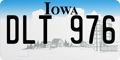 IA license plate DLT976