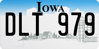 IA license plate DLT979