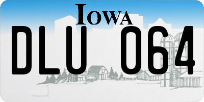 IA license plate DLU064
