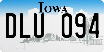 IA license plate DLU094