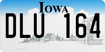 IA license plate DLU164