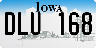 IA license plate DLU168