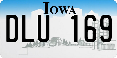 IA license plate DLU169