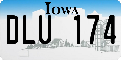 IA license plate DLU174