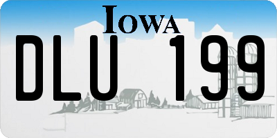 IA license plate DLU199