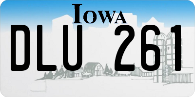 IA license plate DLU261