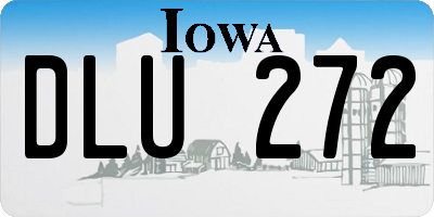 IA license plate DLU272