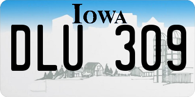 IA license plate DLU309