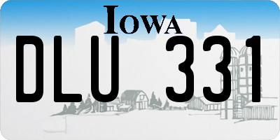 IA license plate DLU331