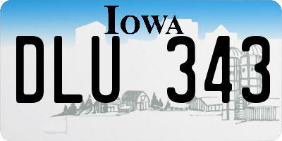 IA license plate DLU343