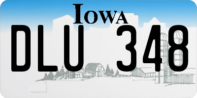 IA license plate DLU348