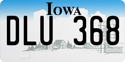 IA license plate DLU368