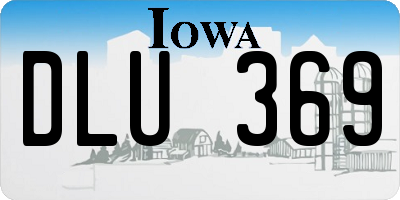 IA license plate DLU369