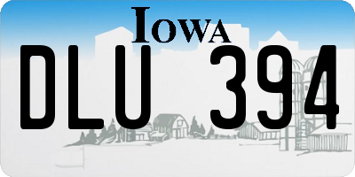 IA license plate DLU394