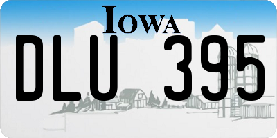 IA license plate DLU395