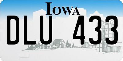 IA license plate DLU433