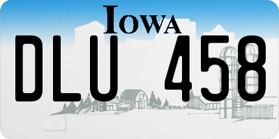 IA license plate DLU458