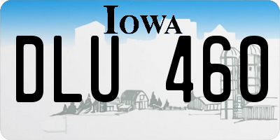 IA license plate DLU460