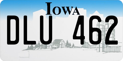 IA license plate DLU462