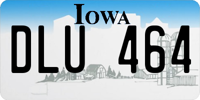 IA license plate DLU464