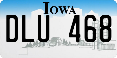 IA license plate DLU468