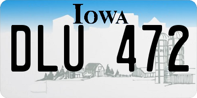 IA license plate DLU472