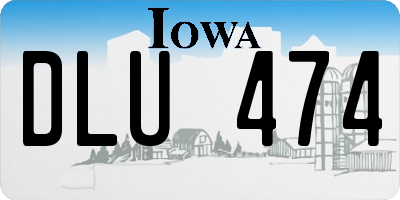 IA license plate DLU474