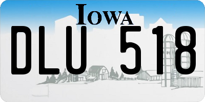 IA license plate DLU518