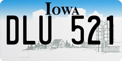 IA license plate DLU521