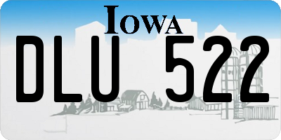 IA license plate DLU522