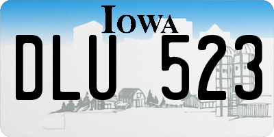 IA license plate DLU523