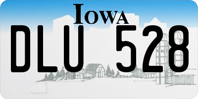 IA license plate DLU528