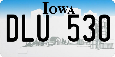 IA license plate DLU530