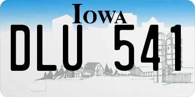 IA license plate DLU541