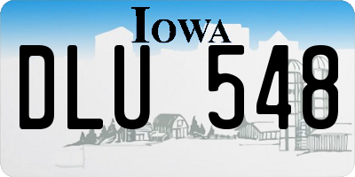 IA license plate DLU548