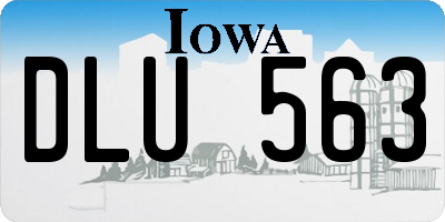 IA license plate DLU563