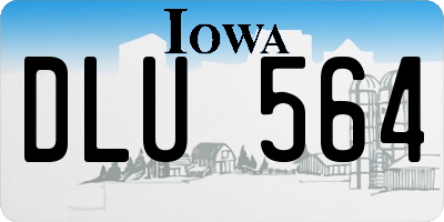 IA license plate DLU564