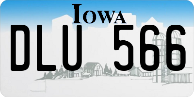 IA license plate DLU566