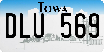 IA license plate DLU569