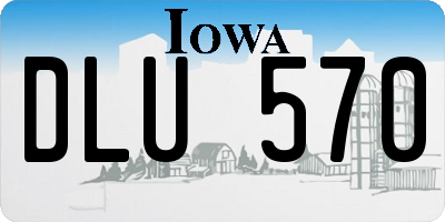 IA license plate DLU570