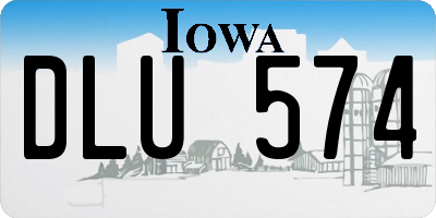 IA license plate DLU574