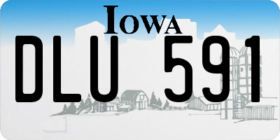 IA license plate DLU591