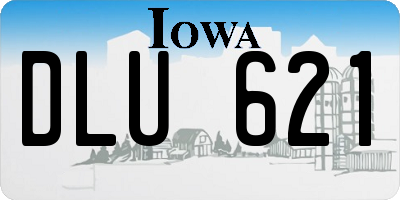 IA license plate DLU621