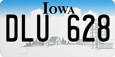 IA license plate DLU628