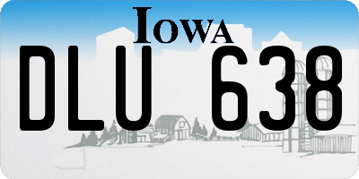 IA license plate DLU638