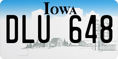 IA license plate DLU648